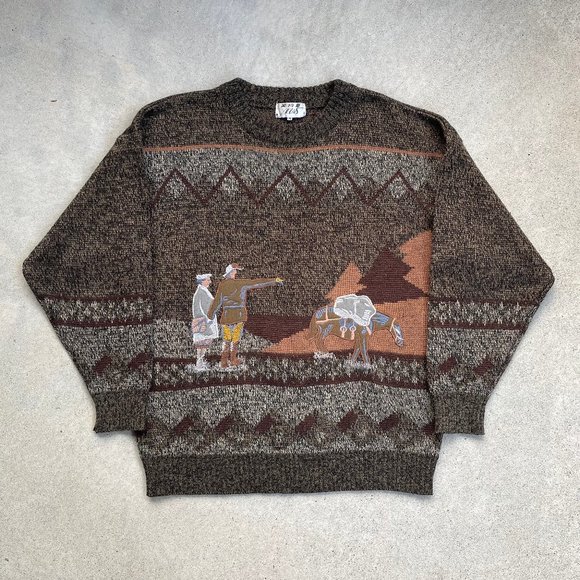 Men's Embroidered Patterned Sweater - Picture 6 of 8